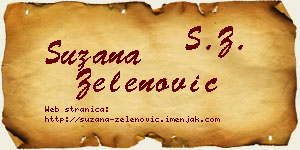Suzana Zelenović vizit kartica